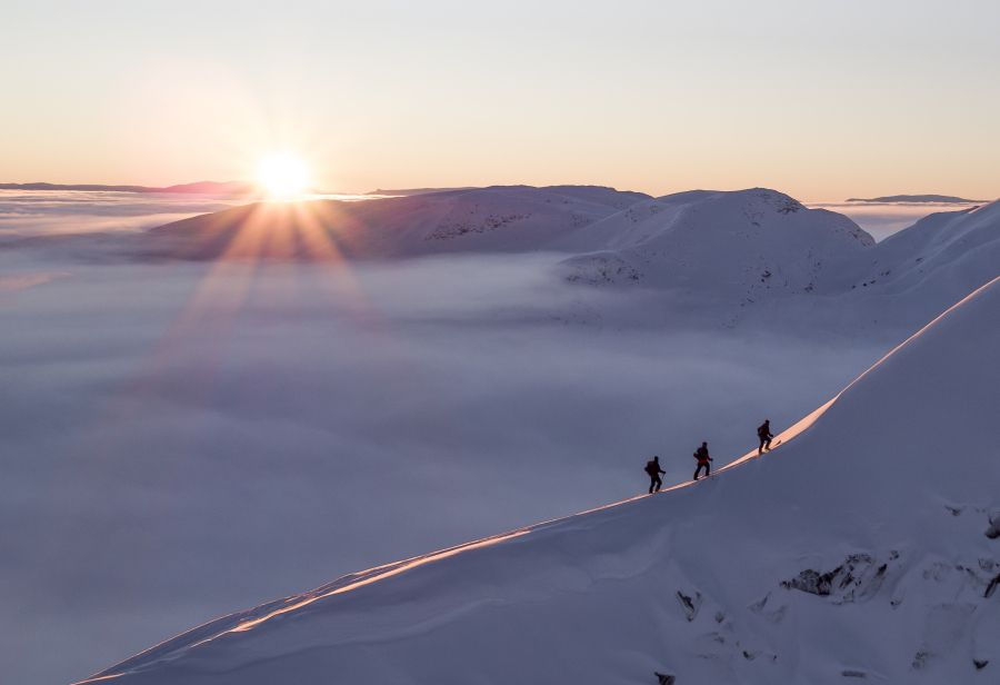 Ski touring in the heart of the Sognefjord - Western Norway