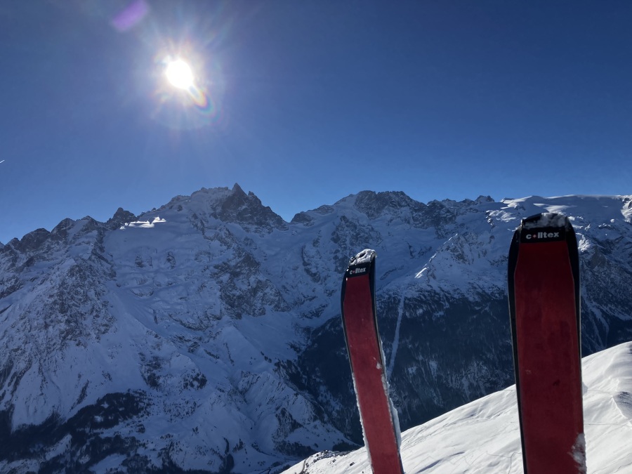 Itinérance ski de rando face à la Meije 
