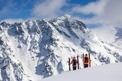 Ski touring the Saas Fee 4000s - Azimut Ski Bike Mountain - www.azimut.ski