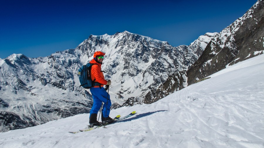 ski de randonnée ascension mont Rose